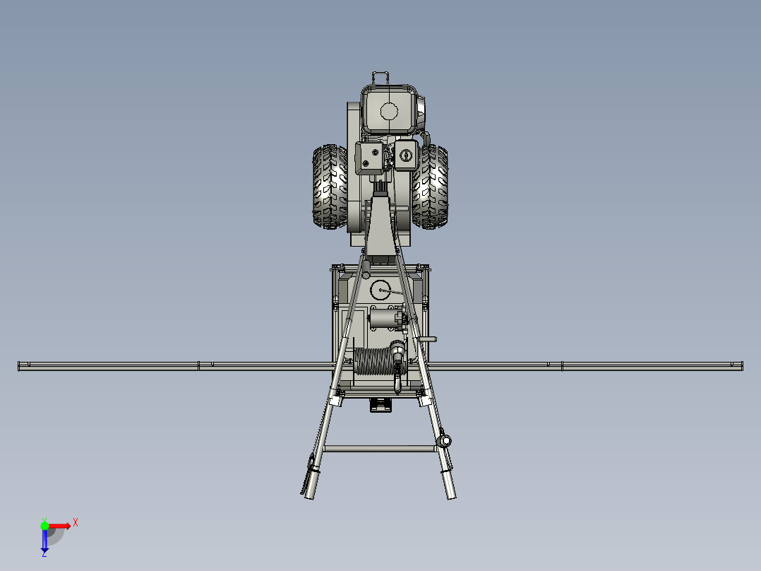 农业机械、播种机(89)俯视图