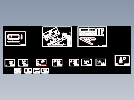 468曲轴夹具设计CAD图纸15张 325728