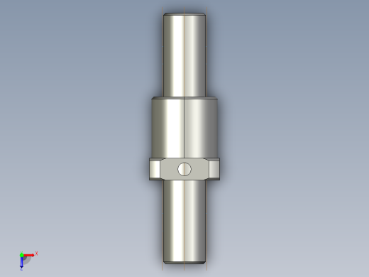 JF2003-4滚珠丝杆3D模型俯视缩略图