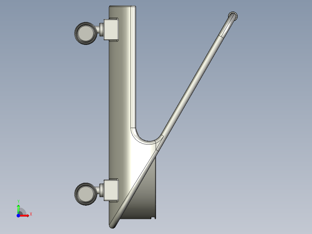 建筑手推车前视图