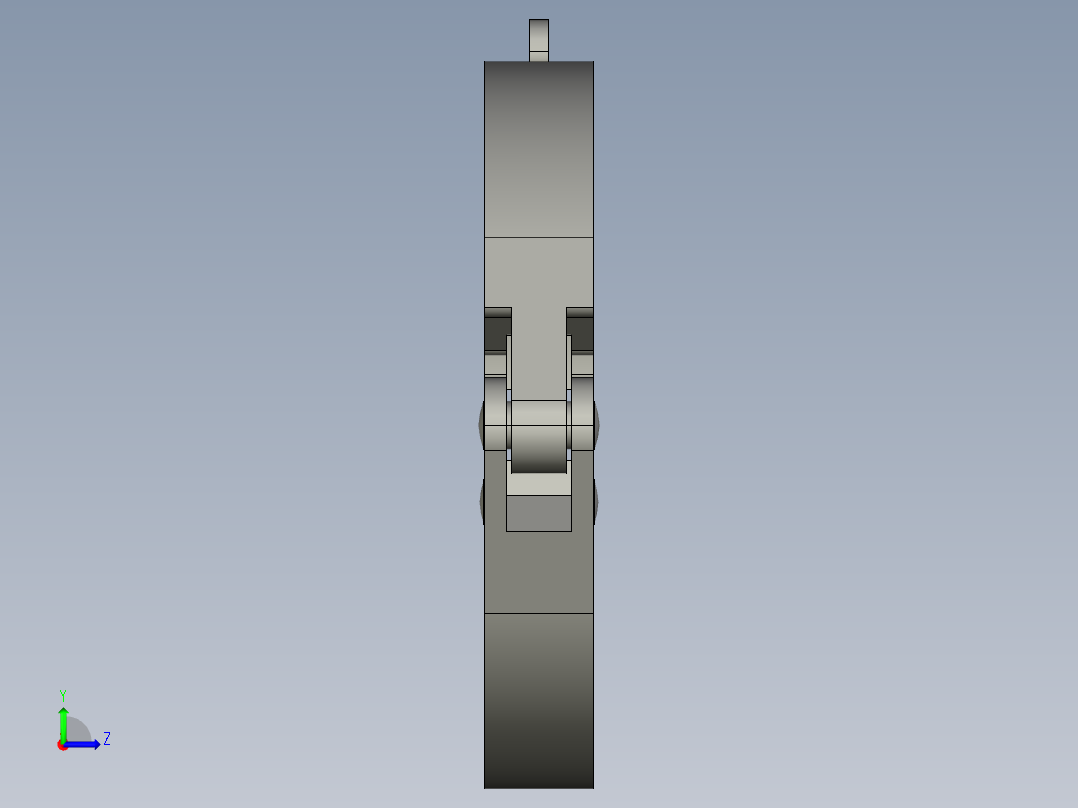2寸304不锈钢卡箍左视图