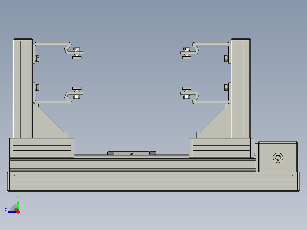 LA660A调宽机构右视图