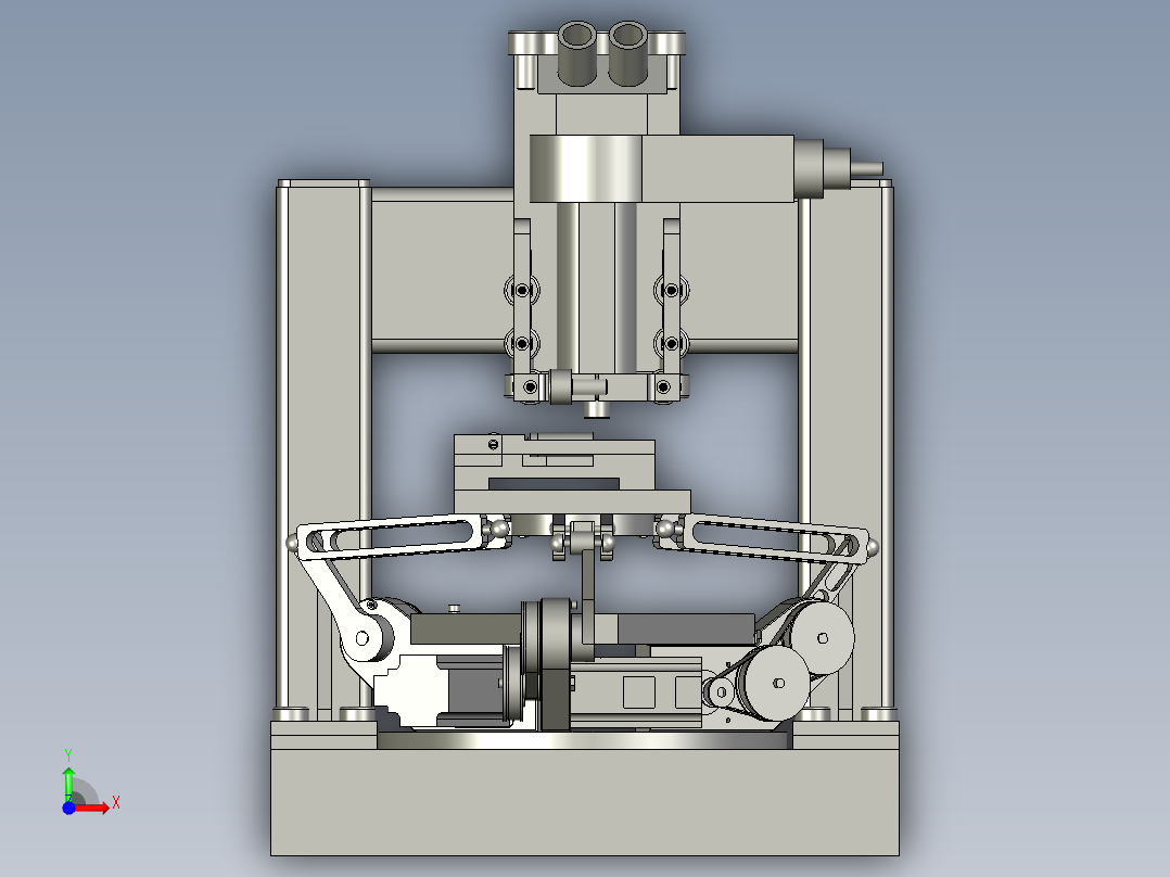 飞秒激光加工平台总装前视图