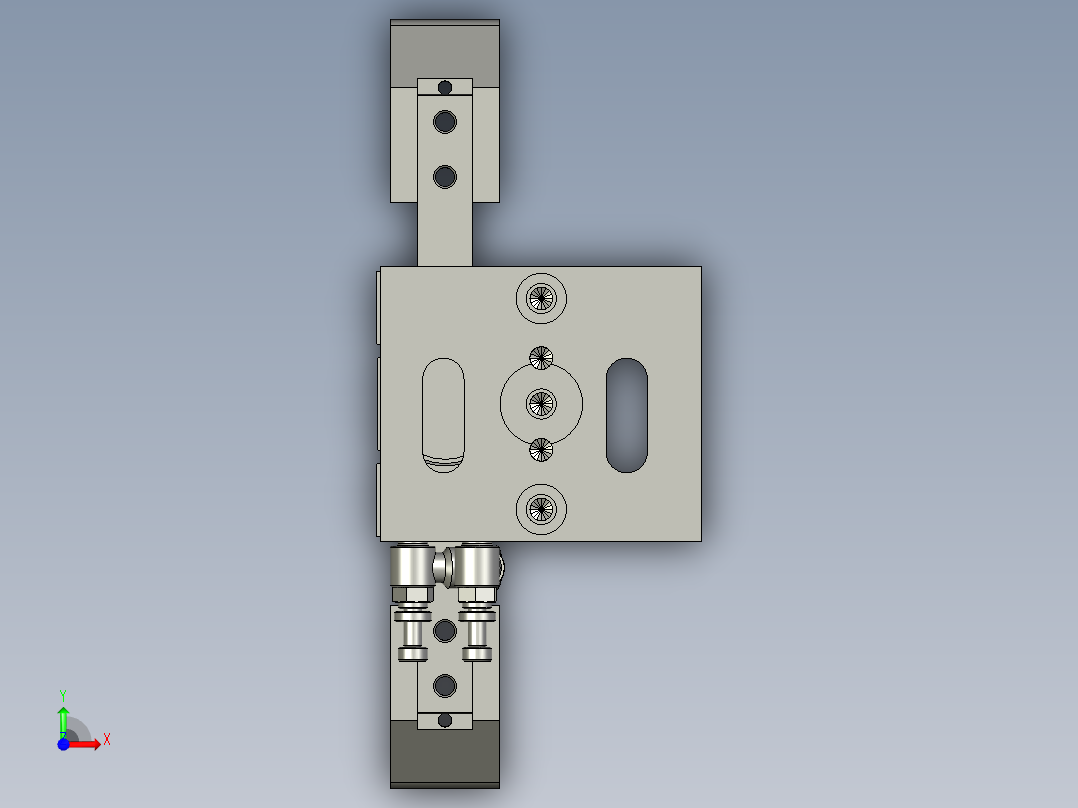 CCD定位夹线前视图