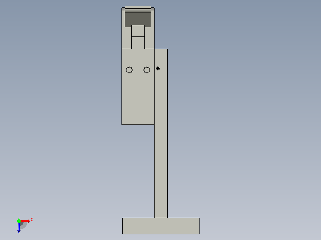 CCD定位夹线俯视图