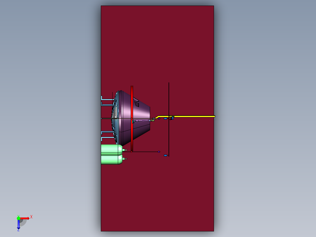 大型的准工业级3D打印机俯视图