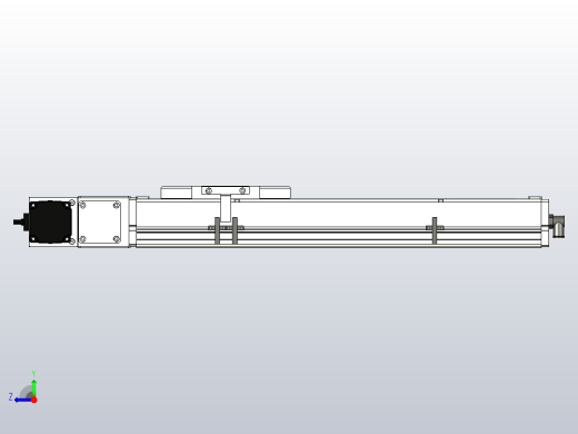 SCM14-300-L滚珠花健、支撑座、滚珠丝杠、交叉导轨、直线模组右视缩略图