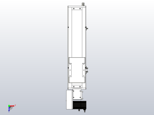 SCM14-300-L滚珠花健、支撑座、滚珠丝杠、交叉导轨、直线模组俯视缩略图