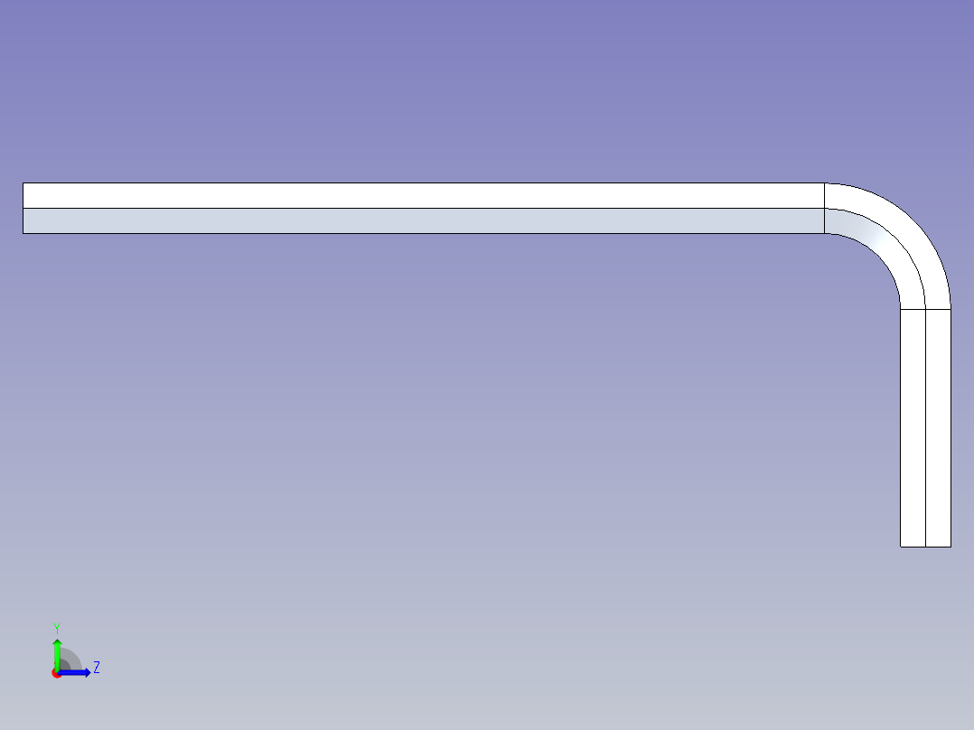 内六角扳手M4x72左视图