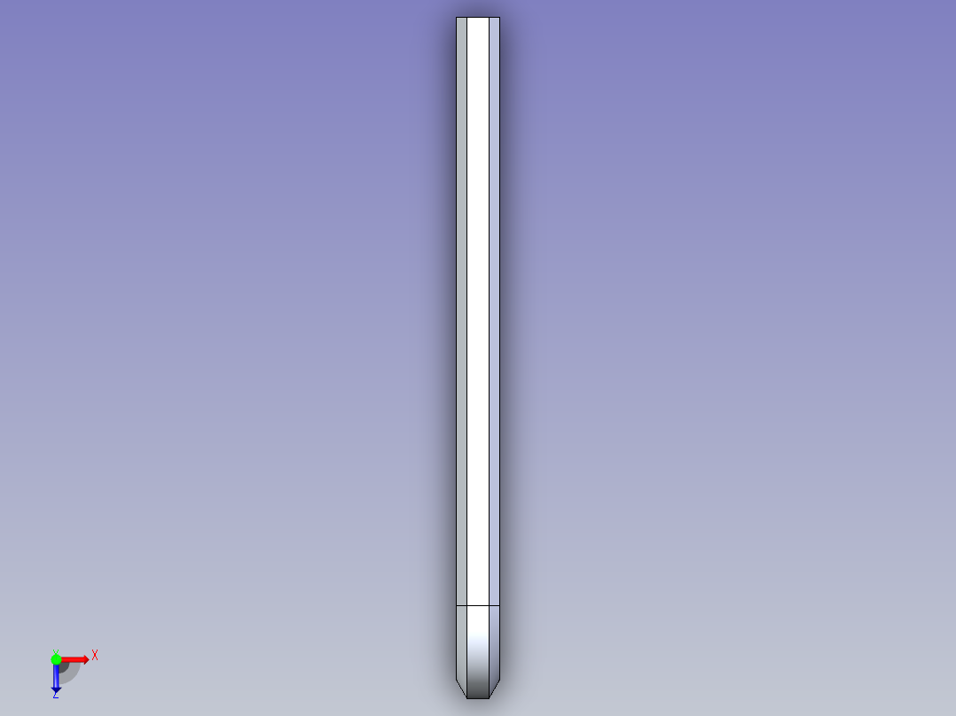 内六角扳手M4x72俯视图