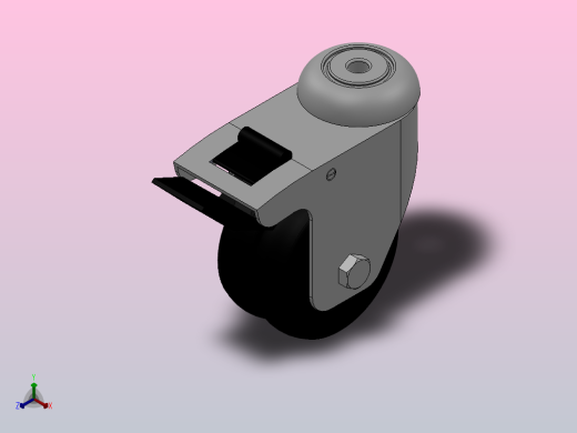 B08-07B-075-232G中轻型轮[ Z08-07B-075-232G]脚轮正等轴测缩略图