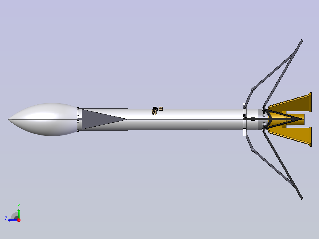 SpaceX 模型 DIY STP右视图