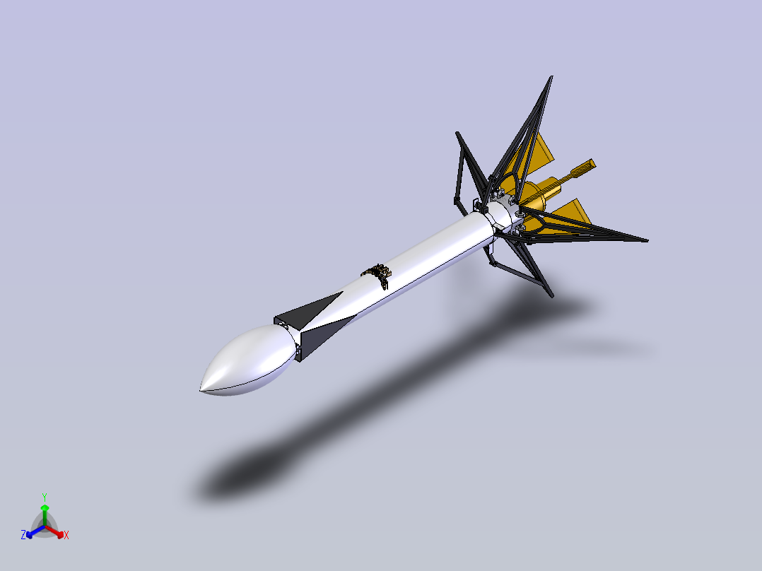 SpaceX 模型 DIY STP正等轴测图