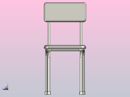 复古椅子右视缩略图