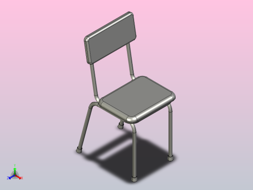 复古椅子正等轴测缩略图