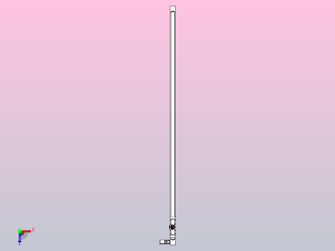 伺服电机集成皮带传动直线执行器TPA-OCB-80-140-L2950-DL-J60-N3俯视图