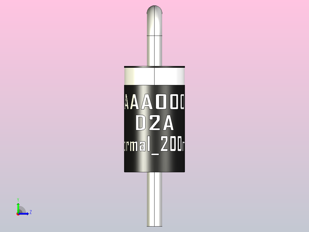 轴向二极管外壳D2A_Normal_200mil_rev1.0.zip.zip左视图
