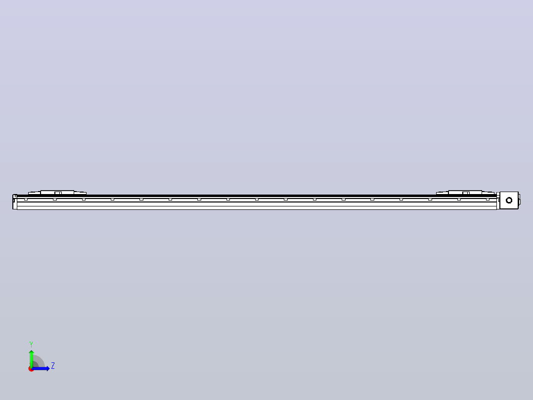 皮带直线轴双滑块型TPA-GCBS-120-P70-L600-DL-M20-N3左视图