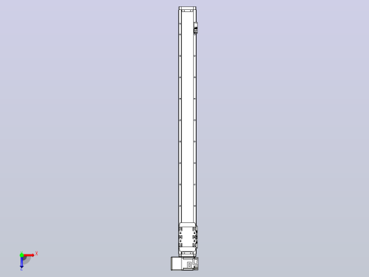 机器人皮带驱动直线轴TPA-GCB-80-P60-L950-LU-M20-N3俯视缩略图