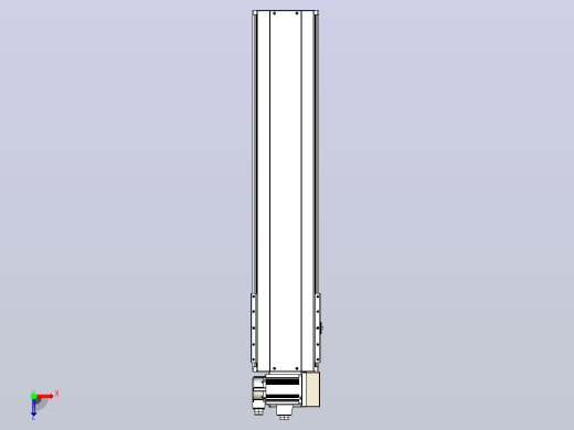 皮带直线轴半封闭可选导轨TPA-HNB-220D-176-L800-RU-Y-P1K-N3俯视缩略图