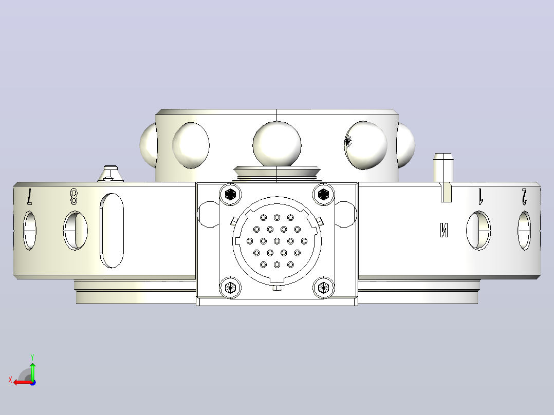 PRC-060-B 治具端新60kg快换盘 机器人换枪盘 快速交换盘 交换盘 机器人工具快换后视图