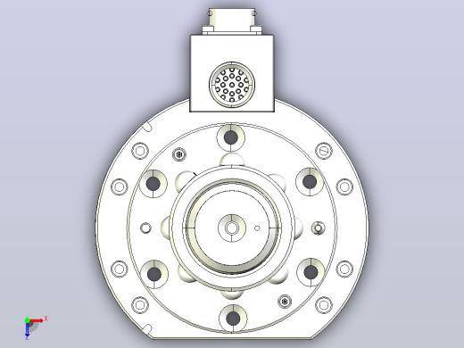 PRC-060-B 治具端新60kg快换盘 机器人换枪盘 快速交换盘 交换盘 机器人工具快换俯视缩略图