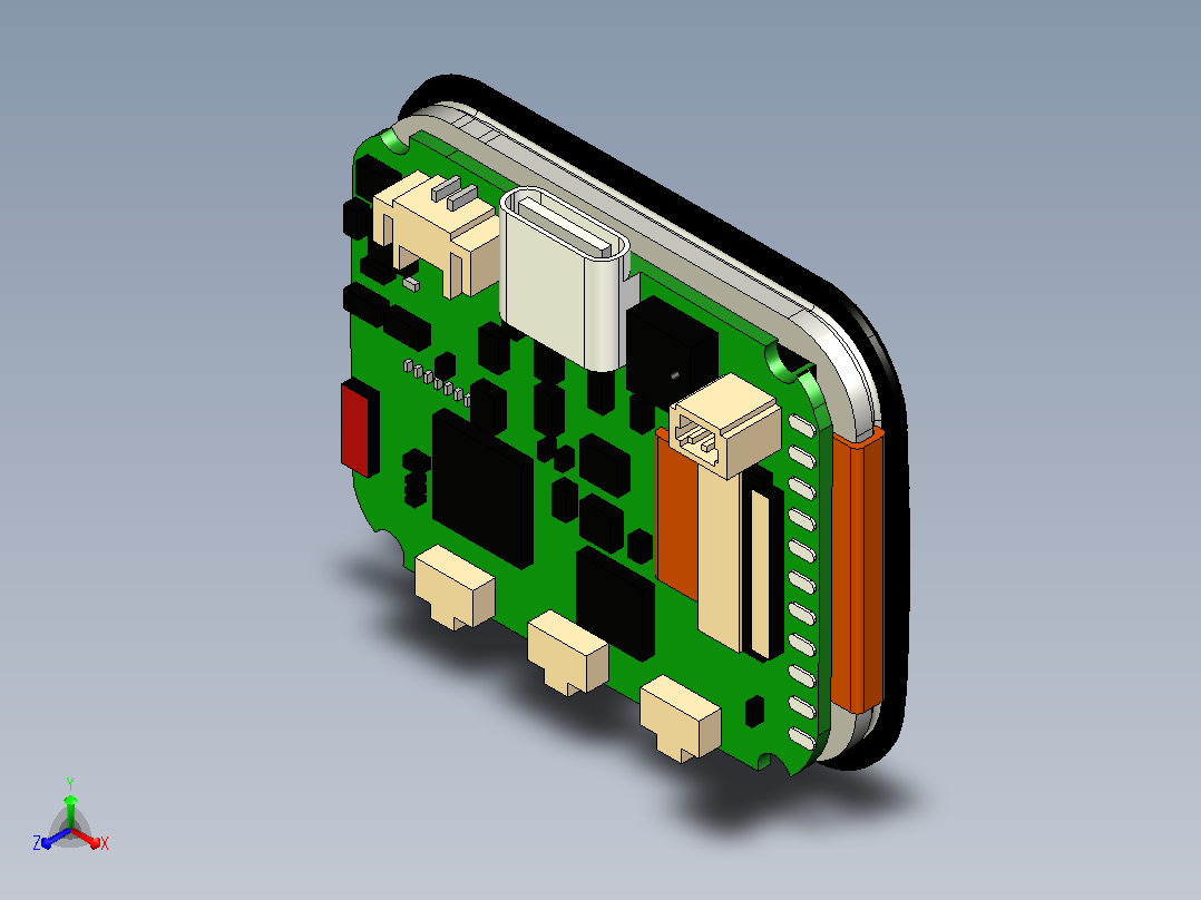 Waveshare ESP32_S3触控液晶显示器1.69主视图