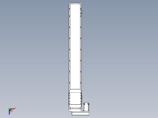 滚珠丝杠直线轴内置导轨TPA-GCR-170-2510C-L1150-ML-M75-N3俯视缩略图