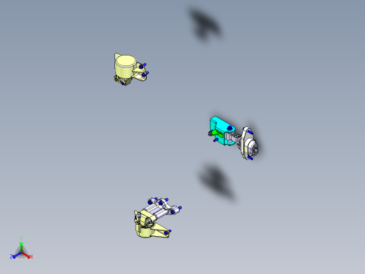 FNA1001001(悬置系统装置)正等轴测缩略图