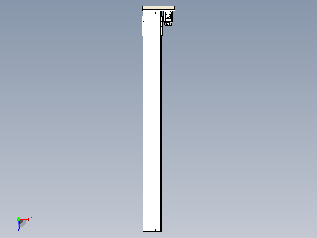 日规模组半封闭丝杆TPA-HNR-220D-3210C-L2150-ML-C-P1K-N3俯视图