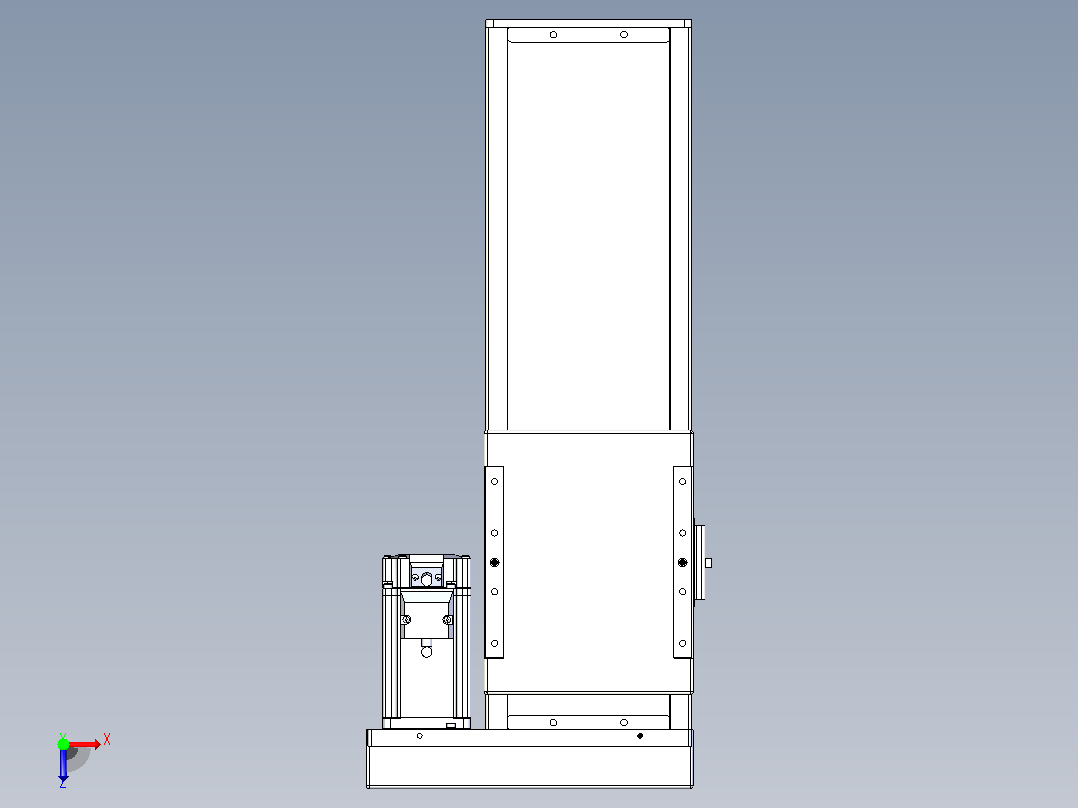 滚珠丝杠直线轴带导轨全封闭TPA-HCR-140D-2010C-L250-ML-C-P40-N3俯视图