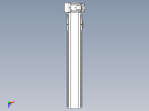皮带直线轴半封闭可选导轨TPA-HNB-105D-90-L450-RU-C-P20-N3俯视缩略图