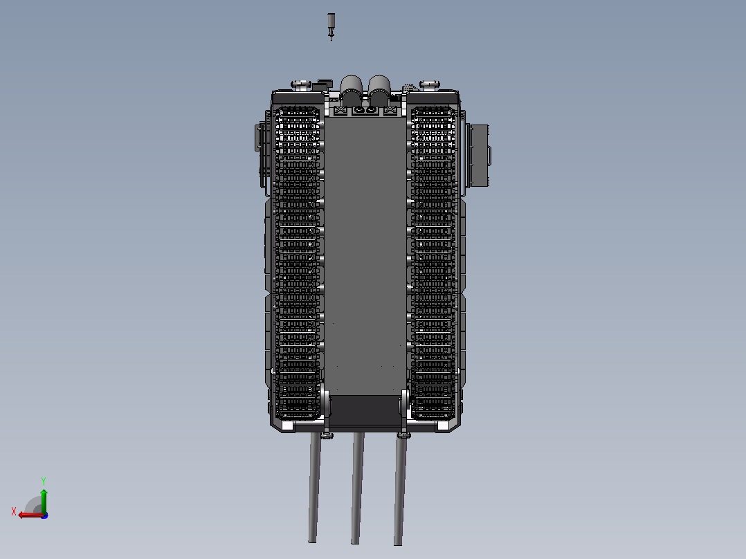E100 坦克模型后视图