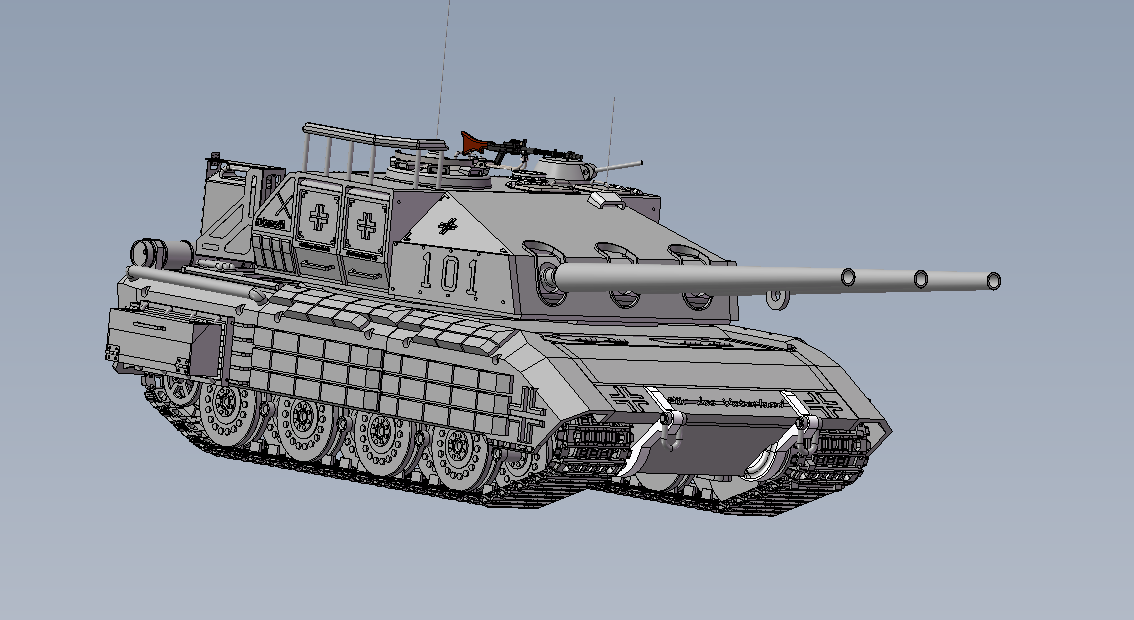 E100 坦克模型
