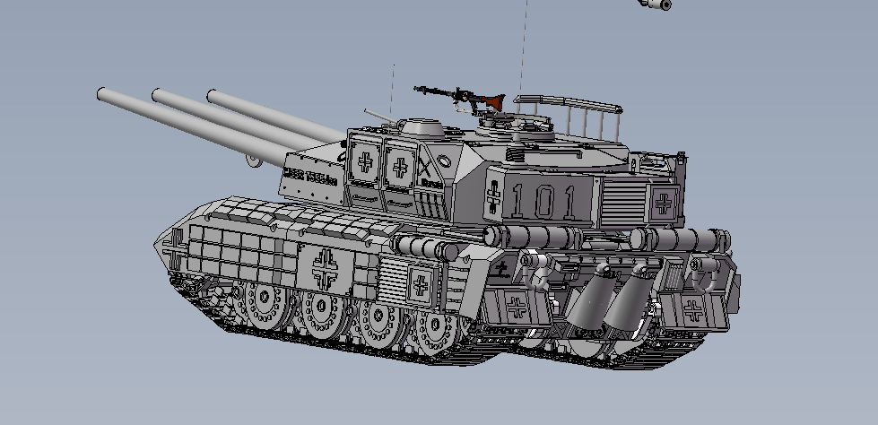 E100 坦克模型
