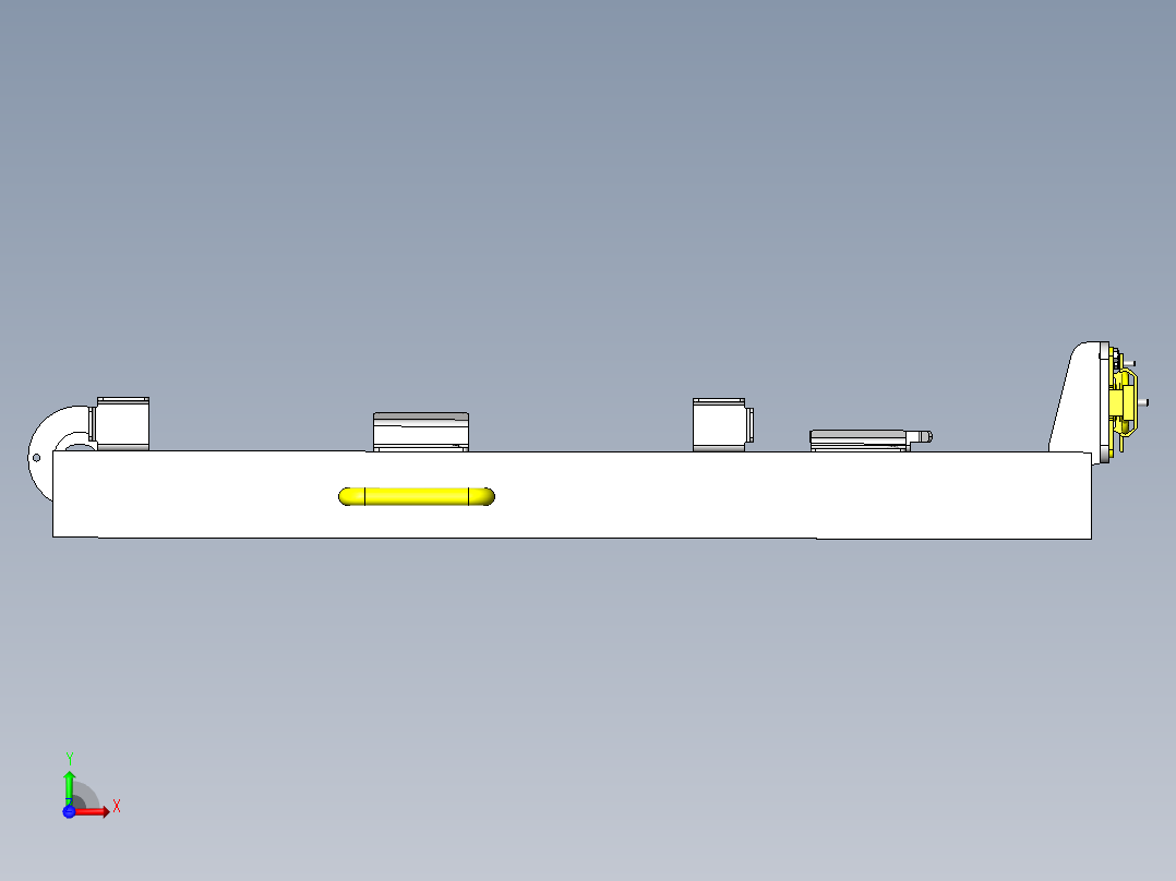 键盘、鼠标收纳式支架前视图