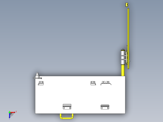 键盘、鼠标收纳式支架俯视缩略图