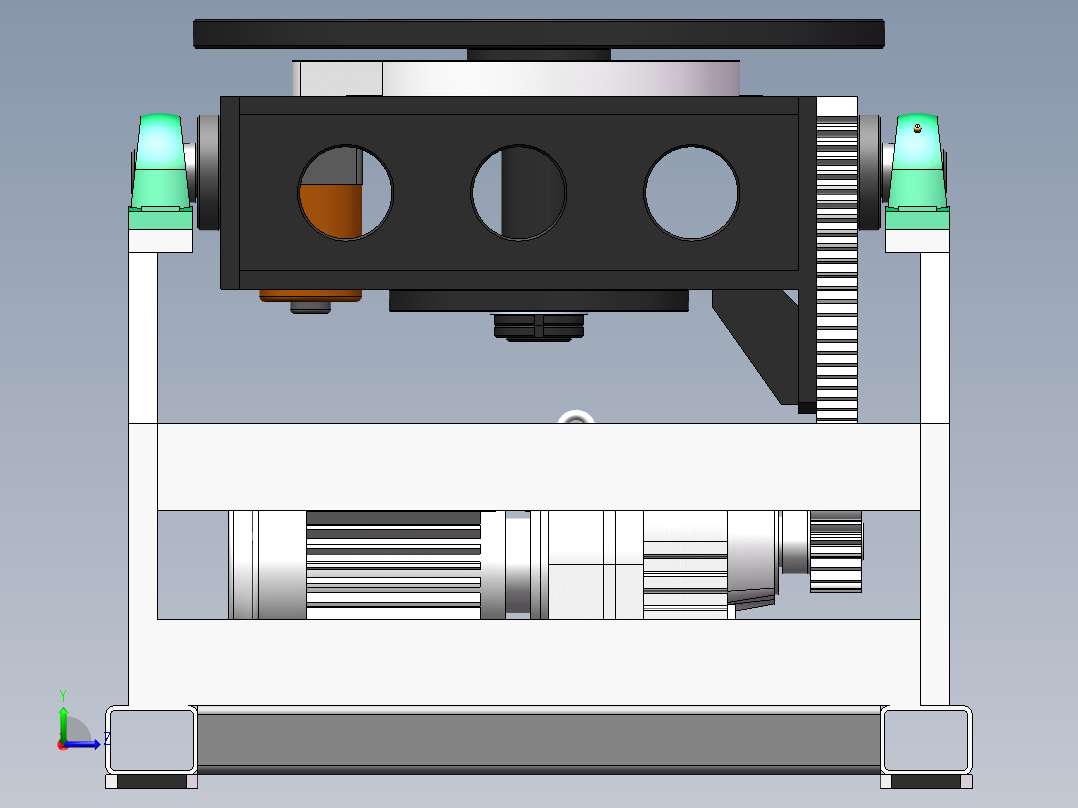 K3465-0.5t焊接变位机左视图