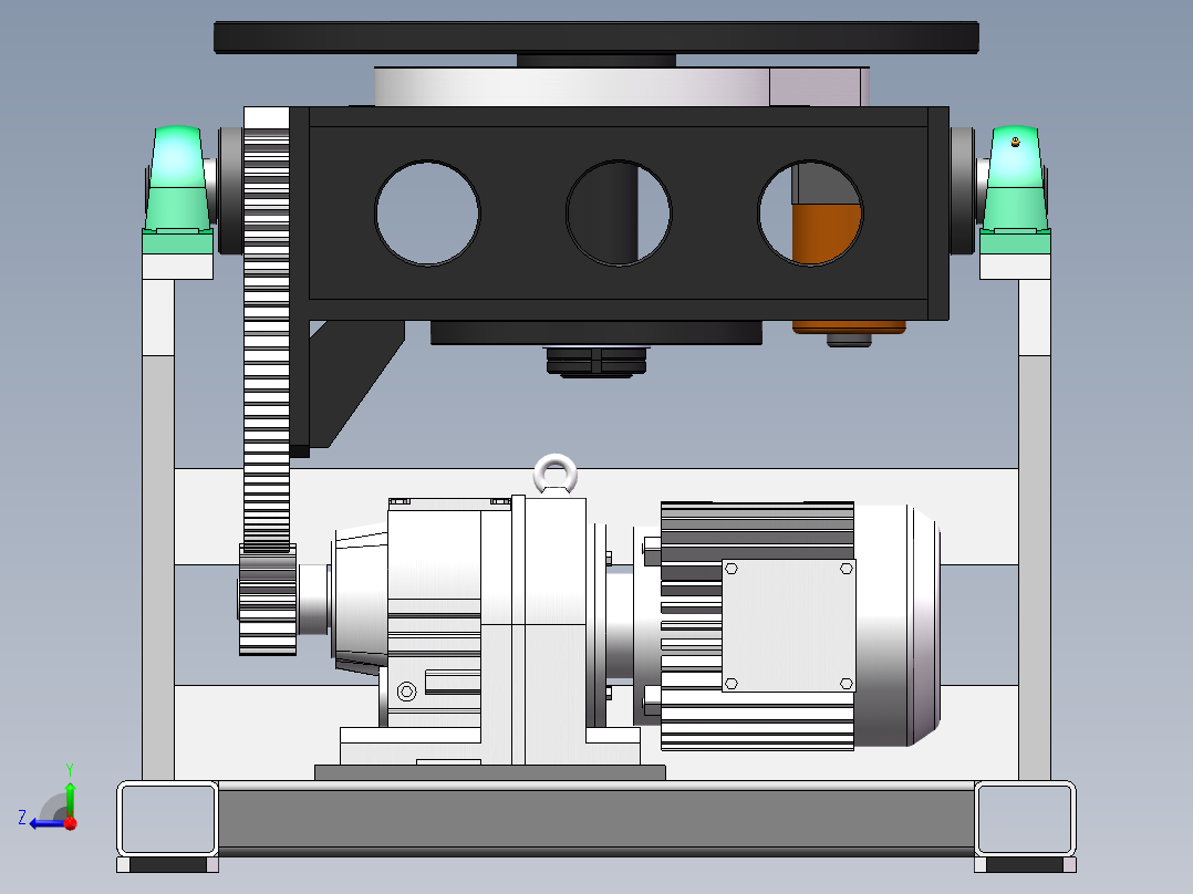 K3465-0.5t焊接变位机右视图