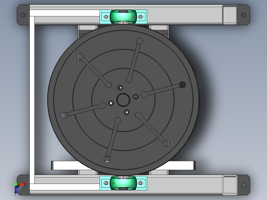 K3465-0.5t焊接变位机俯视图