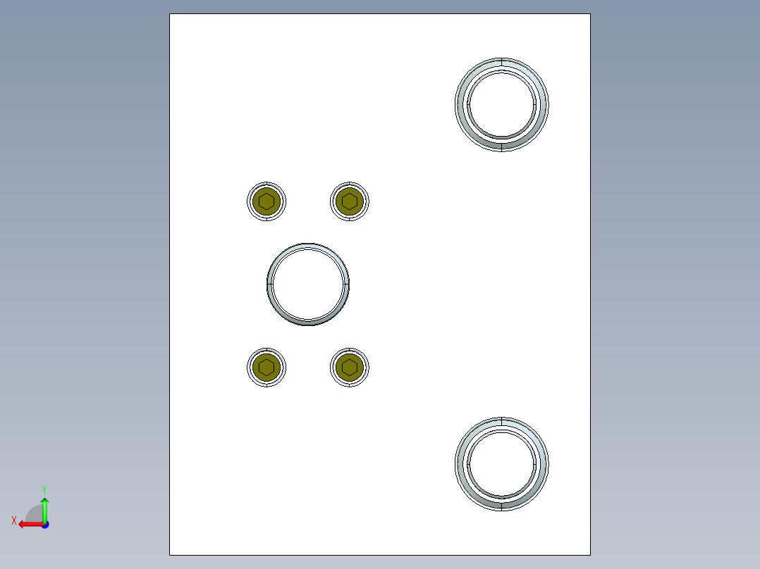 厚板料冲小孔模具设计及有限元模拟后视图