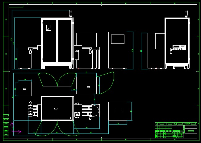 激光塑料焊接成型机CAD全套图纸（含电气）