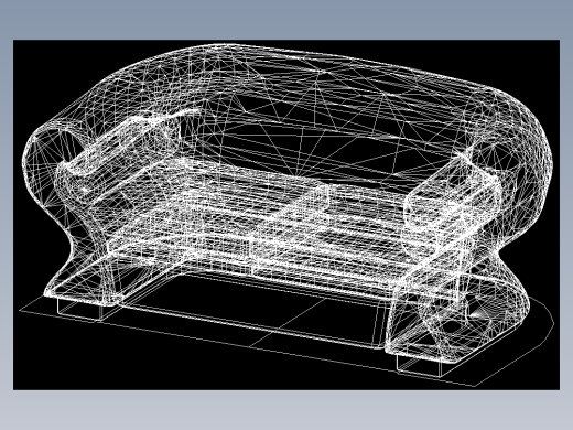 室内家具和灯具等的模型十二-K-S32-2