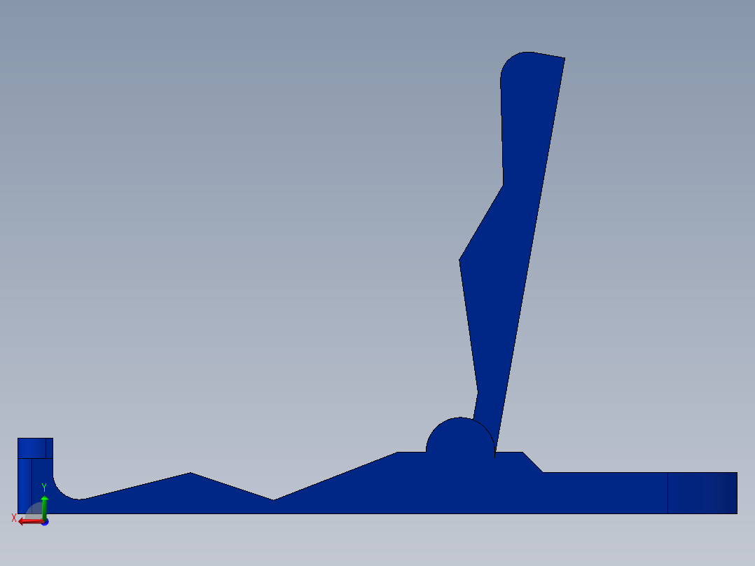 手机简易支撑架后视图