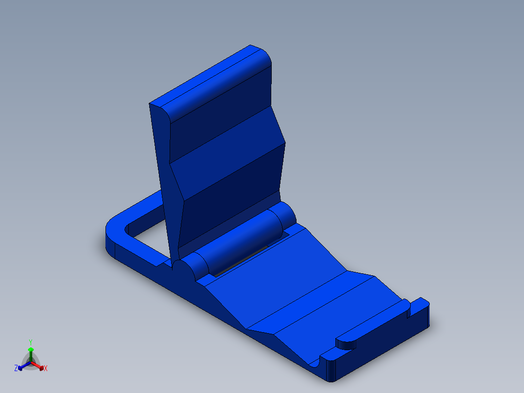 手机简易支撑架正等轴测图
