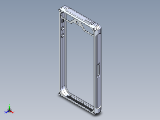 机器加工的iphone的外壳设计正等轴测缩略图