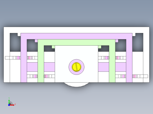 齿轮机械伸缩缸机构3D图纸 STP格式前视缩略图