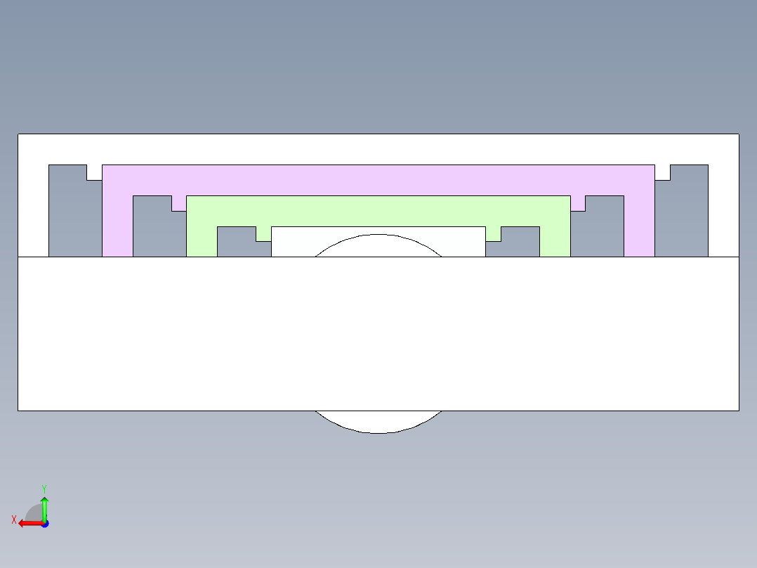 齿轮机械伸缩缸机构3D图纸 STP格式后视图