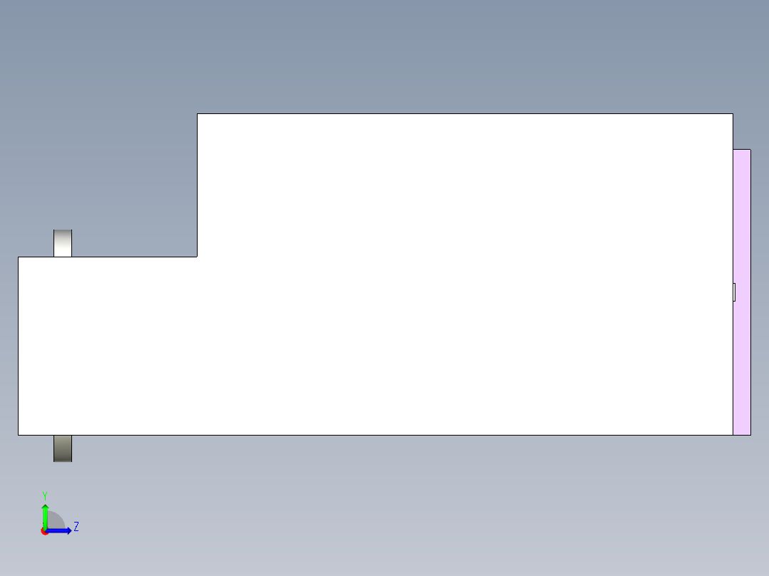 齿轮机械伸缩缸机构3D图纸 STP格式左视图