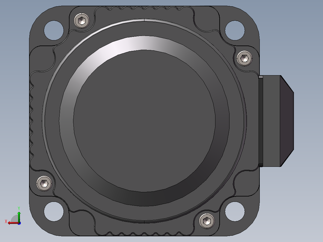 私服电机后视图